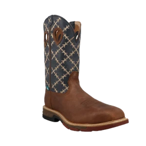 Twisted X Men's Waterproof Hazel & Navy Western Work Boots MXBNWM1 - Picture 1 of 60