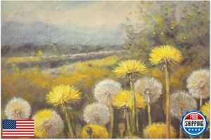 Rustic Dandelions Large Decoupage Paper, 20" x 30" (For Furniture, large proj - Picture 1 of 5