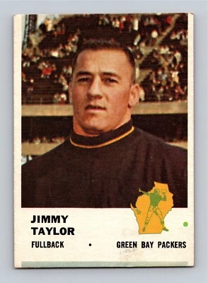 Jimmy Taylor 1961 Fleer #89 HOF EX OC Miss Cut - Image 1 of 2