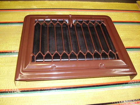 Vintage Adj Metal Wall Register Vent  16"x13" Refurbished, Powder coated etc Cover