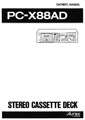 Istruzioni operative per l'uso per Toshiba PC-X88 AD