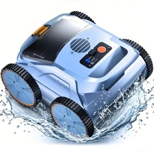 Kabelloser Poolsauger Poolroboter Boden und Wand Wasserlinie 3 Reinigungs Modi - Bild 1 von 9