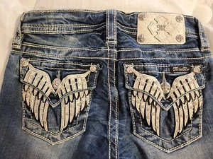 Miss Me Girls Bermuda Denim Shorts Size 12 YK6377M2 - Picture 1 of 4