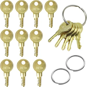 Dispenser Keys for Bobrick 33043 CAT74 10 Pack Toilet Paper Towel Gold - Picture 1 of 11