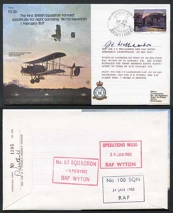 B8c 1er Bombardeo Nocturno Cuadrado Británico Firmado por J.C. Williamson (K) - Imagen 1 de 1
