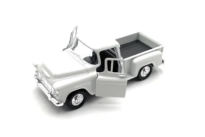 Modèle De Voiture Chevrolet 3100 Pick Up Truck 1:34-39 Blanc Miniature Véhicule - Photo 1/4