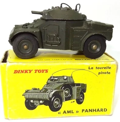 DINKY FRANCÉS NO. 814 - COCHE BLINDADO AML PANHARD - COMO NUEVO Y EN CAJA CT* Foto 1 de 4