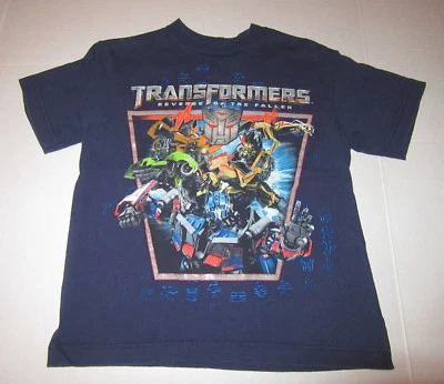 Camisetas Transformer Revenge Of The Fallen Azul ~ Jóvenes/Niños Talla L/G (10/12) ~ Foto 1 de 4