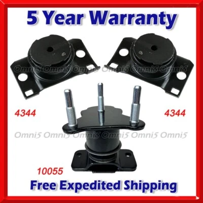 N713 适合 2012-21 日产 NV1500/NV2500/NV3500 4.0L 电机和变速器安装 3x — 第 1/4 张图片