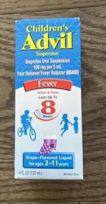 Advil Children's Fever Oral  Suspension - Grape - 4 oz (Pack of 1 ) - Image 1 of 4