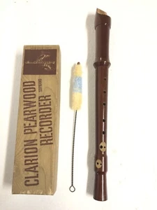 Vintage Clarion PearWood Recorder Soprano - Great Sound W/ Original Box And More - Picture 1 of 11