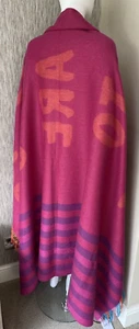 PAUL SMITH LAMBSWOOL BLANKET THROW 186cm x 148cm RETAIL £260 BNWT - Picture 1 of 12