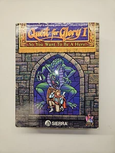 Vintage Quest For Glory 1: So You Want To Be A Hero (PC, 1992) Floppy 3.5" - Picture 1 of 11