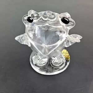 Pisapapeles Rana Cristal Plomo Genuino De Colección - Hecho en Torun Polonia - Imagen 1 de 8