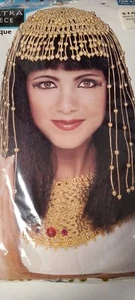 Head piece Egyptian head piece gold beaded women's head piece 2 styles - Picture 1 of 8