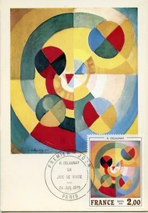 FDC // POSTCARD MAXIMUM ART TABLEAU / ROBERT DELAUNAY // PARIS 1976 - Picture 1 of 1