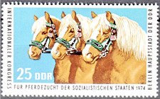 DDR #Mi1971 MNH 1974 Socialist Horse Breeding Equus ferus [1572]
