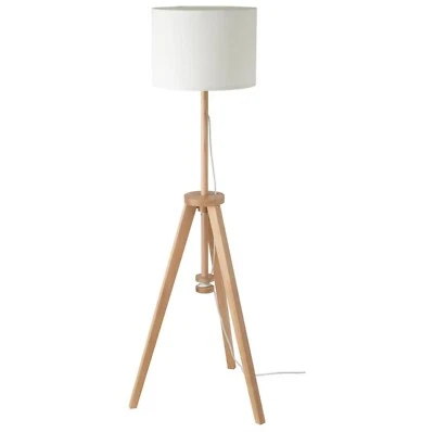 IKEA LAUTERS Floor Lamp Ash/White Solid Wood Modern Adjustable Light New - Image 1 of 4