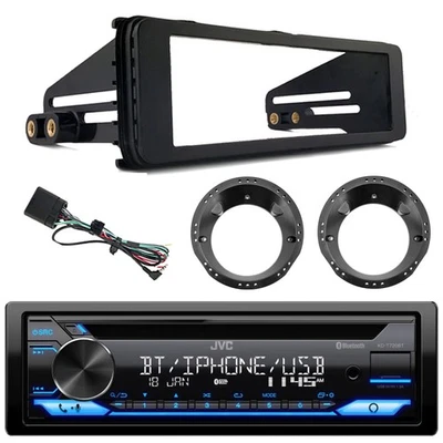 JVC KD-T720BT Bluetooth CD Stereo Receiver, Speaker Adapter, Stereo Install Kit - Image 1 of 4
