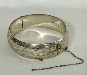 Forstner Sterling Silver Bangle Bracelet 1960’s - Women - Vintage - 30g - Foto 1 di 8