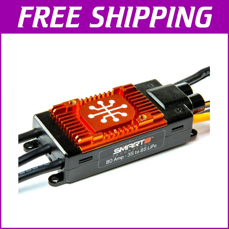 Lightweight 80 Amp Brushless Smart ESC - Telemetry for 3S to 8S LiPo Batteries - Image 1 of 4