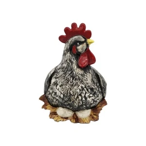 Vintage Keramik Huhn Henne auf Eiern Wand Tasche Übertopf Wandbehang Bauernhaus - Bild 1 von 11