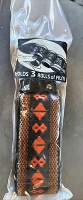 VTG Colorful Retro Hippie 70's Camera Neck Shoulder Strap 2" Wide Holds 3 Rolls - Image 1 of 4