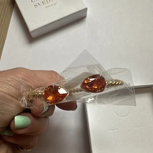 Caroline Svedbom Mini Drop Cuff Bracelet Orange - Picture 1 of 5