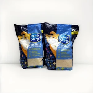 Arena para gatos Fresh Step Crystals monitoreo de salud, sin perfume, 14 libras en total 2 bolsas - Imagen 1 de 1