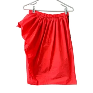 Marc by Marc Jacobs Damen Größe 2 Ellsworth Drapierter Taft-Bleistiftrock in Lavarosa - Bild 1 von 7