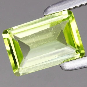 0.52ct 6x4mm Octagon Natural Untreated Green Peridot Gemstone, Myanmar - Picture 1 of 4