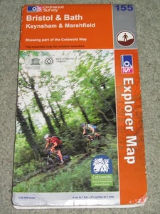 OS Ordnance Survey Explorer 1:25,000: Sheet 155 Bristol & Bath - 2007 - Picture 1 of 2