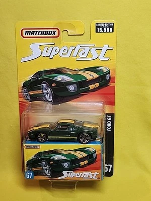 2006 MATCHBOX #67 FORD GT GREEN SUPERFAST NOS 🔥G - Image 1 of 4