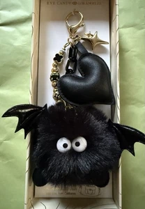 Eye Candy schwarze Fledermaus Halloween Handtasche Taschenanhänger Schlüsselanhänger - Bild 1 von 3