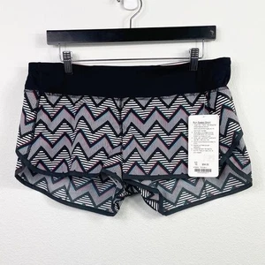 Lululemon Speed Short 2.5" 2014 Seawheeze - 3D Chevron Size 10 NWT - Picture 1 of 7
