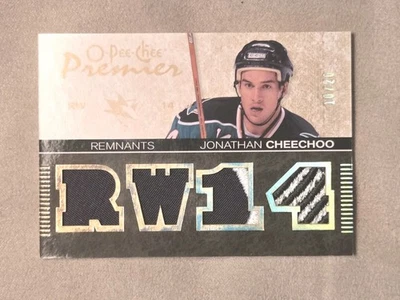 Jonathan Cheechoo 2007-08 O Pee Chee Premier Remnants Quad  /20 #PR-CH Sharks - Image 1 of 4