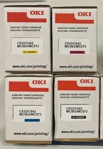 OKI toner for C532 C542 MC563 MC573 46490605 46490606 46490607 46490608 - Bild 1 von 2