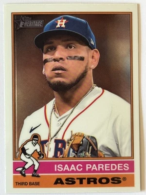 2025 Topps Heritage - Isaac Paredes #8 Chrome - Image 1 of 2