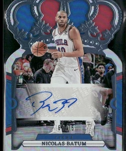 2023-24 Panini Crown Royale #CA-BAT Nicolas Batum Crown Autographs Blue #/75 - Bild 1 von 2