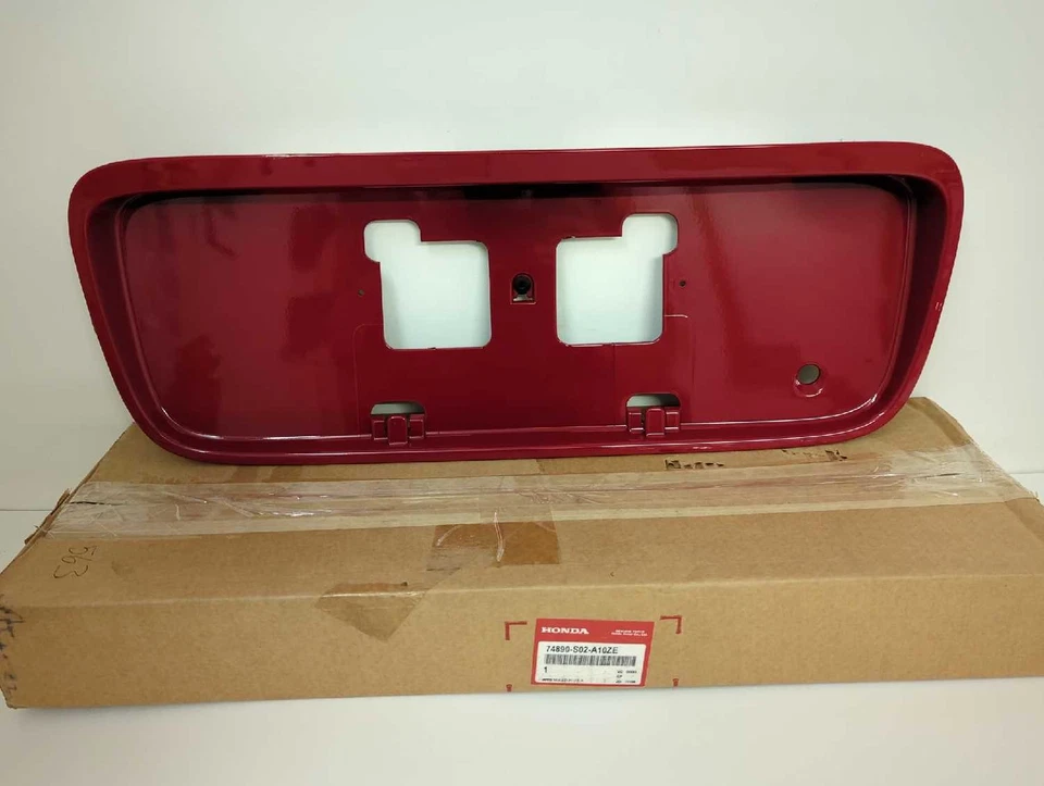 Nuevo OEM Honda tapa maletero licencia bolsillo moldura 1996-2000 Civic cupé rojo R81 Foto 1 de 4