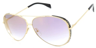 Moschino Sunglasses Mos007/S J5GFQ Unisex Deluxe Pilot Gold Glossy Mirror New - Image 1 of 4