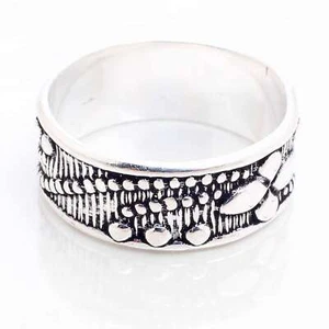 925 Silver Plated Handmade Designer Jewelry Gift For Her Ring Size 7.5 R-14262 - Picture 1 of 3