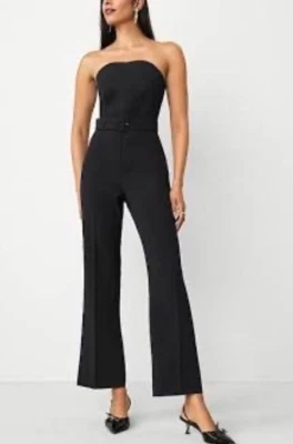 Mono bootleg sin tirantes pequeño para mujer Ann Taylor $138 en negro talla 2P Foto 1 de 4
