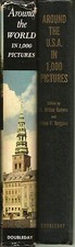 Lot of 2 Books - Around the World, Around the USA in 1,000 Pictures - Hardcovers