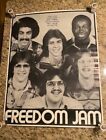 Vintage Freedom Jam 1970s-80s Rock Cover Band Poster School Tour