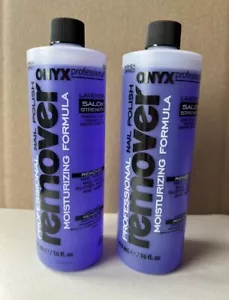 2x Onyx Professional Moisturizing Formula Lavender Nail Polish Remover, 16 fl oz - Picture 1 of 4