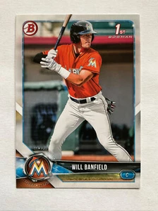2018 Bowman Draft WILL BANFIELD 1st Bowman RC Cincinnati REDS #BD-113 - Picture 1 of 2