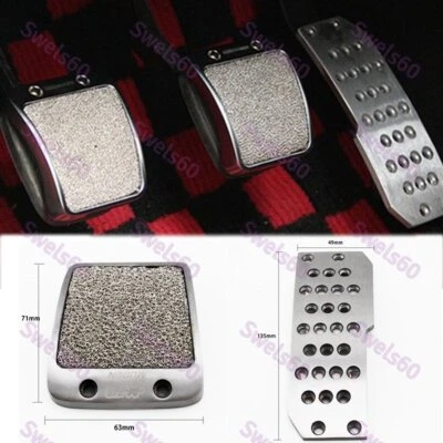 For Honda Accord Civic Del Sol Fit RSX Mugen Car Foot Rest Fuel Brake MT Pedals - Image 1 of 4