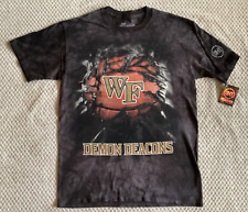 Wake Forest Demon Deacons Basketball Men's Tie-Dye Graphic T-Shirt Small NwT