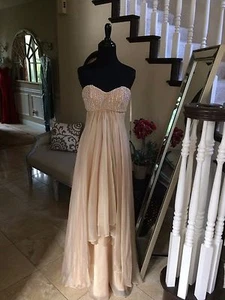 $478 NWT NUDE LA FEMME PROM/PAGEANT/FORMAL DRESS/GOWN #19831 SIZE 0 - Picture 1 of 4